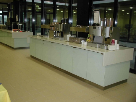 Ausgabetheken, Free-Flow-Anlage Ausgabetheken, Free-Flow-Anlage