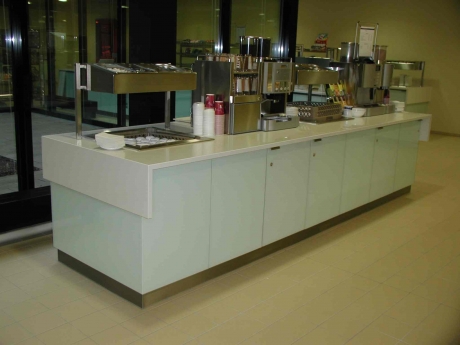 Getränketheke, Free-Flow-Anlage Getränketheke, Free-Flow-Anlage