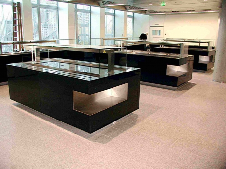 Ausgabetheken, Free-Flow-Anlage Ausgabetheken, Free-Flow-Anlage